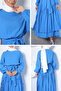 Waist Elastic Belted Ruffled Hijab Dress - 8