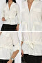 Women's Zippered Belted Shirt - 5