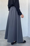 Elastic Waist Double Pocket Hijab Skirt - 3
