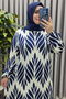 Women's Islamic Clothing Plus Size Wheat Pattern Dress - 5
