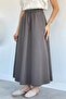 Women's Elastic Waist Double Pocket Skirt - 5