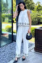 Gülseli Embroidered Blouse and Trousers Two-Piece Set - 2