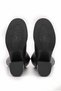 Women's Zippered Stylish Boots Genuine Black Leather - 4