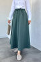 Elastic Waist Double Pocket Hijab Skirt - 5