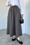 Elastic Waist Double Pocket Hijab Skirt