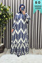 Women's Islamic Clothing Plus Size Wheat Pattern Dress
