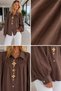 Gülseli Women's Long Sleeve Shirt with Accessories - 4