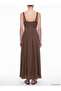 Lcw Comfort Heart Neckline Gathered Modal Blend Dress - 4