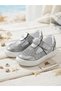 Genuine Leather Gray Daily Orthopedic Girls' Sandals