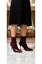 Bener Women's Pointed Toe Thin Heeled Ankle Boots %100 Polyurethane Durable Quality Stylish - 2