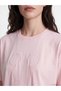 Peak New Season Pink Embroidered 100% Cotton Women's T-Shirt - 3