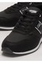 Men's Leather Lace-Up Sports Shoes Black - White - 5
