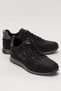 Men's Leather Lace-Up Sports Shoes Black - Smoke - 2