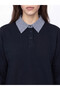 Lcw Modest Polo Collar Plaid Women's Sweatshirt Tunic - 3