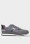 Men's Leather Lace-Up Sports Shoes Smoked - Black