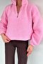 Gülseli Half-Zip Sweatshirt with Elastic Waist Detail - 3