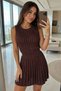 Gülseli Women's Lined Openwork Mini Knitwear Dress