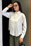 Oversize satin shirt
