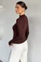 Gülseli Women's High Neck Finger-Looped Lycra Body Blouse - 4