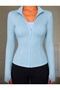 Parmak Geçmeli Trend Zippered Cardigan/Active Cardigan - 4
