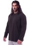Men's Large Size 100% Cotton Long Sleeve Crew Neck Sweatshirt, Suitable for Weight Ranges of 115-155 Kg, Black.