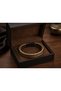 Aurevian Goldline Men's Leather Bracelet – Stylish Gift Model with Weave Detail - 2