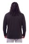 Men's Large Size 100% Cotton Long Sleeve Crew Neck Sweatshirt, Suitable for Weight Ranges of 115-155 Kg, Black. - 3