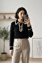 Gülseli Shirt Collar Buttoned Knitwear Sweater - 2