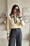 Gülseli Shirt Collar Buttoned Knitwear Sweater