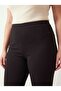 Women's Plus Size Spanish Leggings High Waist Elastic Black Pants - 6