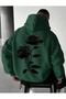 Unisex Men/Women Karagül Colorful Custom Printed Cotton Oversize Hooded Sweatshirt