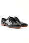 Black Genuine Leather Derby Model Men's Shoes - K556 - 2