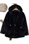 Girl's Lined Plush Hooded Coat (Ages 6-15)