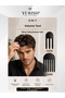 Unisex Men's 2-Piece Black Fluffy Hair Lift Root Volume Heatless Styling Comb Hairpiece Volumizing Korean Clip - 3
