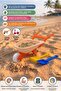 Educational Garden and Sand Toy Set - Toy Wheelbarrow, Shovel and Rake 3-Piece Set - 2