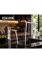 Eskaya Chrome Set of 2 Bathroom Sink Faucets and Square Kitchen Sink Faucets with Stylish Design