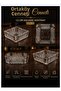Ashtray Square Krıstalıze 4 Pcs Glass Ashtray 12 cm Square Ashtray Stylish Quality Product Imported Product - 2