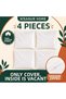 4-Piece 100% Cotton Hidden Zipper Blank Cushion Inner Liner 15 Different Size Options