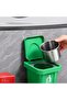 Adhesive Wall-Mounted Ashtray with Metal Container and Lid, Stainless Steel Trash Can - 3