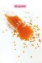 Bulk glass sand beads (11/0) 2 mm - 60 grams - transparent orange - bnc051