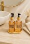 Relly Double Glass Soap Dispenser Set with Bamboo Stand – 2 X 500 ml – Hands & Dishes - 8