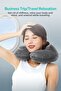 Inflatable Airplane and Travel Neck Pillow – with Washable Cover, Self-Inflating Feature - 7