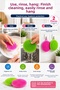 Set of 2 Silicone Dishwashing Brushes with Flexible Straps, Washable Kitchen Cleaning Sponge Set - 5