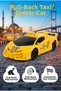 Lamborghini Aventador Design Friction Taxi Sports Car - 17 cm - Checkered Toy Taxi