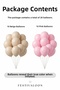 Set of 20 Sea Sand Beige Pink Balloons Pastel Birthday Baby Shower Party Decoration Balloon - 3