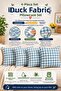 Set of 4 Colorful Gingham Cushion Covers 43X43 cm – Liquid-Proof and Stain-Resistant Fabric - 2