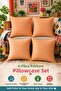 Set of 4 Colorful Gingham Cushion Covers 43X43 cm – Liquid-Proof and Stain-Resistant Fabric