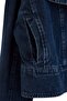 Gece Mavisi Yaka Detaylı Biker Denim Ceket TWOAW27CE00029 - 7