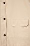Ecru Corduroy Collar Detailed Denim Shirt Jacket Tbbaw27Ag00003 - 7