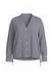 Navy Blue V-Neck Relaxed Plaid/Check Plus Size Shirt Tbbaw27Ax00023 - 9